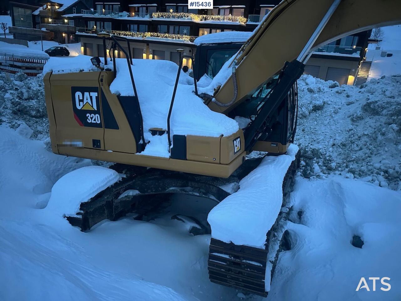 2019 Caterpillar 320 excavator, side view