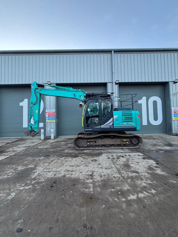 2022 Kobelco SK130LC-11 crawler excavator, side profile view 2022 Kobelco SK130LC-11 crawler excavator, side profile view