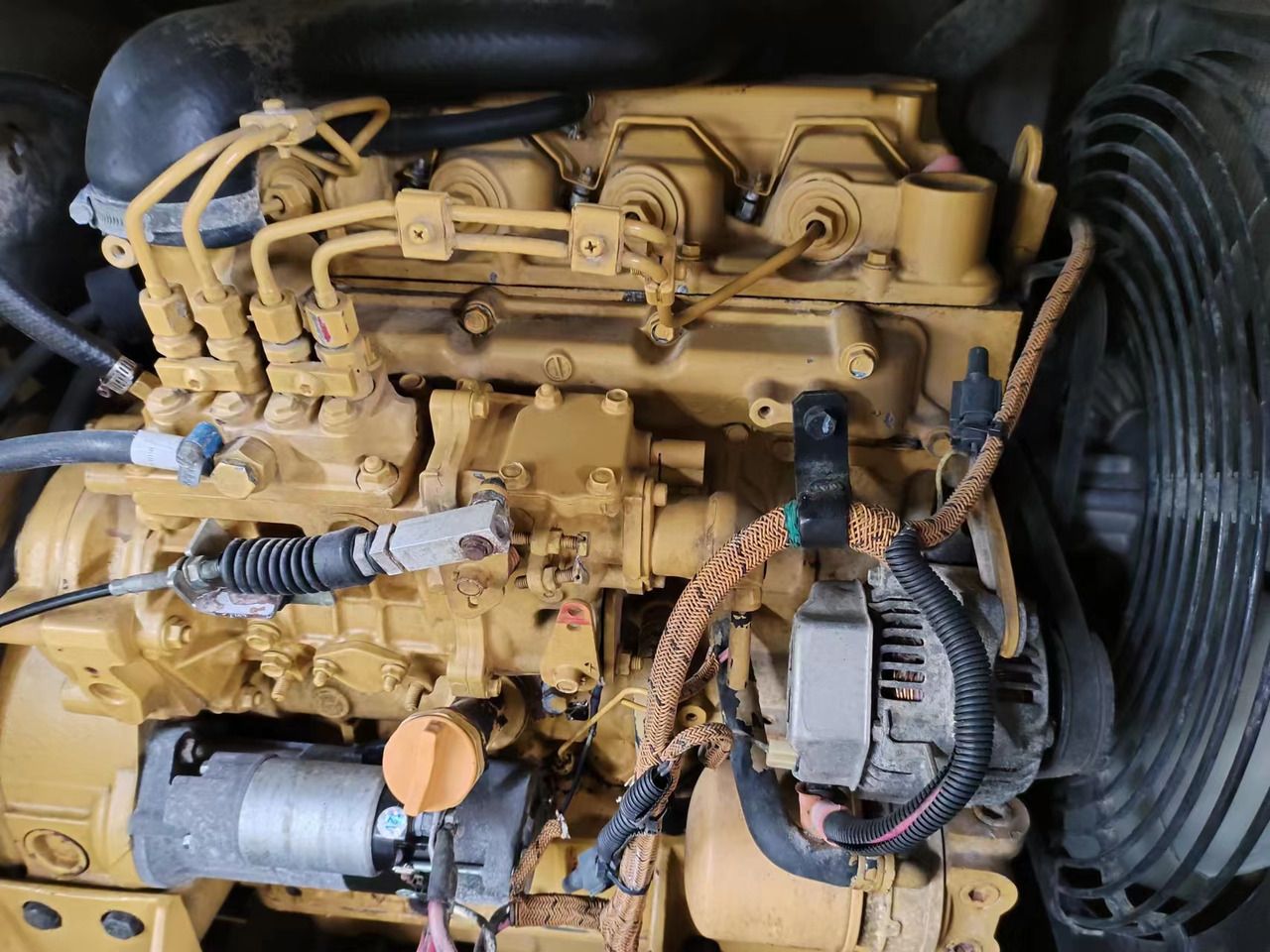 2022 Caterpillar 306E2 mini excavator engine bay view