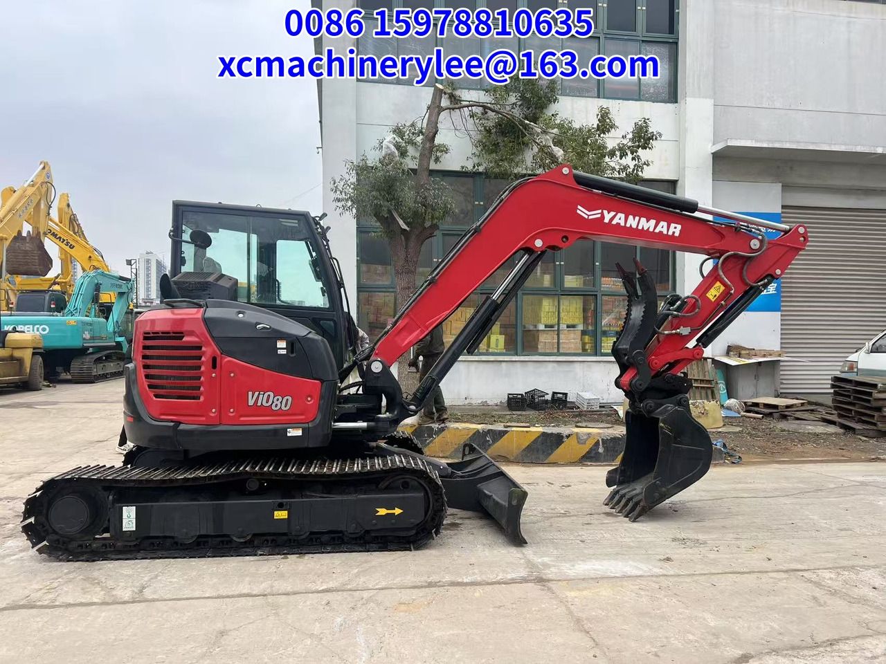 2023 Yanmar ViO80 crawler excavator, side view 2023 Yanmar ViO80 crawler excavator, side view