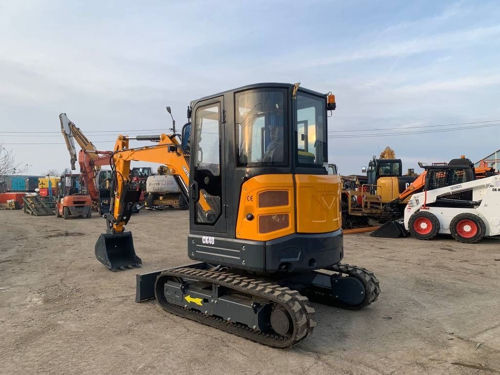 2025 Captok CK40 mini excavator, rear three-quarter view 2025 Captok CK40 mini excavator, rear three-quarter view