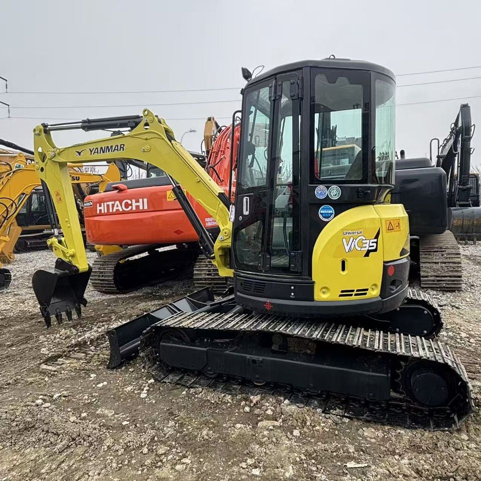 2023 Yanmar VIO35 mini excavator, three-quarter view