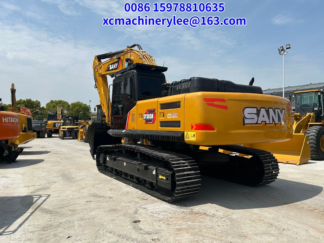 2024 Sany SY365H crawler excavator, rear three-quarter view 2024 Sany SY365H crawler excavator, rear three-quarter view