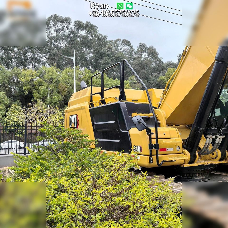2021 Caterpillar 349 crawler excavator, side view of the upper structure 2021 Caterpillar 349 crawler excavator, side view of the upper structure