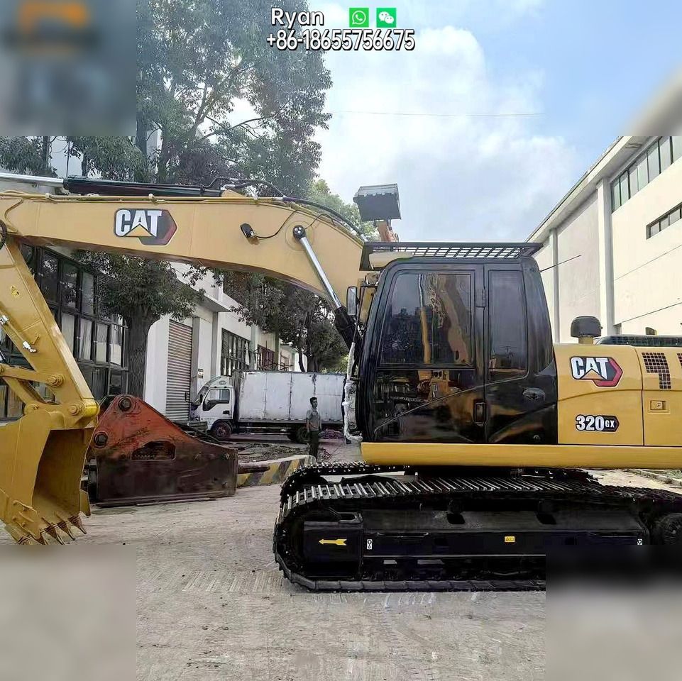 2022 Caterpillar 320GX crawler excavator, side view