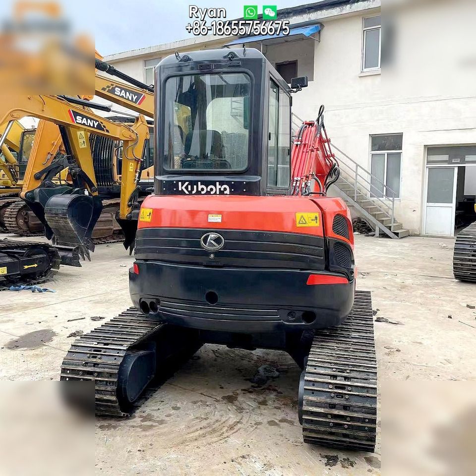 2021 Kubota U55-5 mini excavator rear view 2021 Kubota U55-5 mini excavator rear view