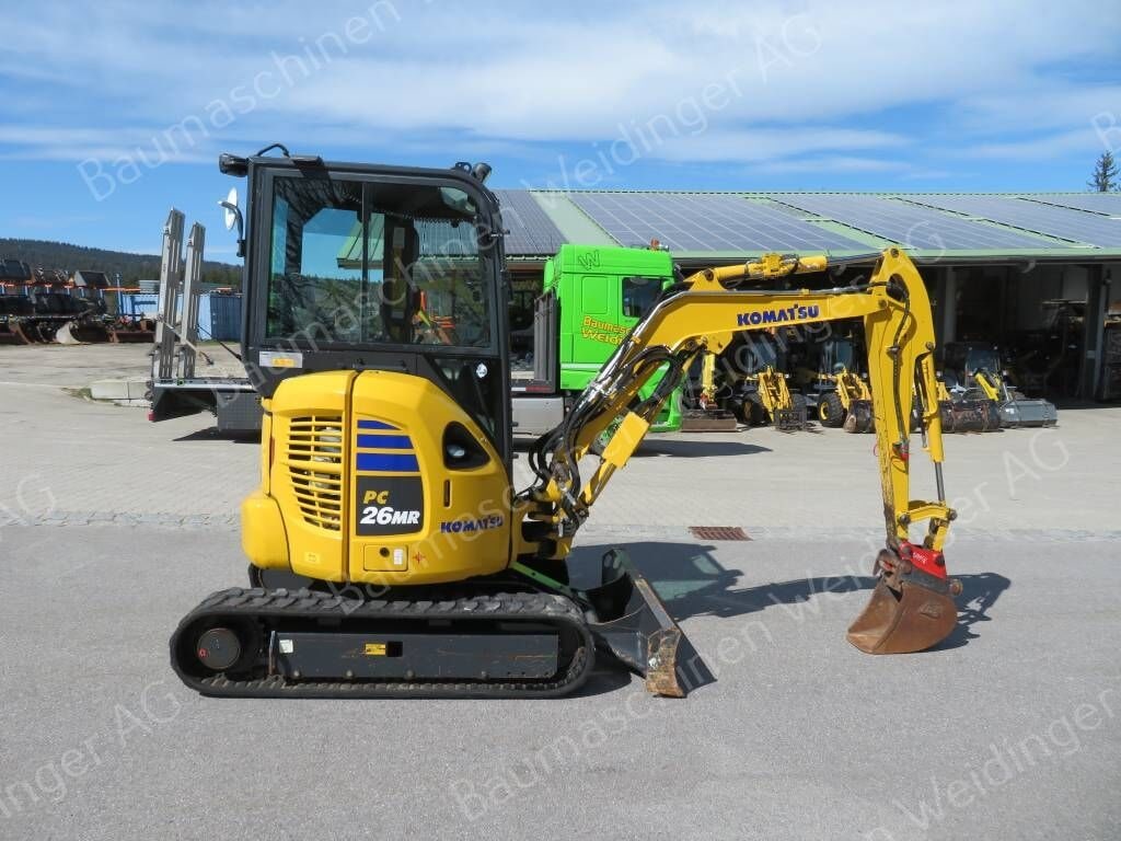 2020 Komatsu PC26 MR-5 mini excavator, side view 2020 Komatsu PC26 MR-5 mini excavator, side view