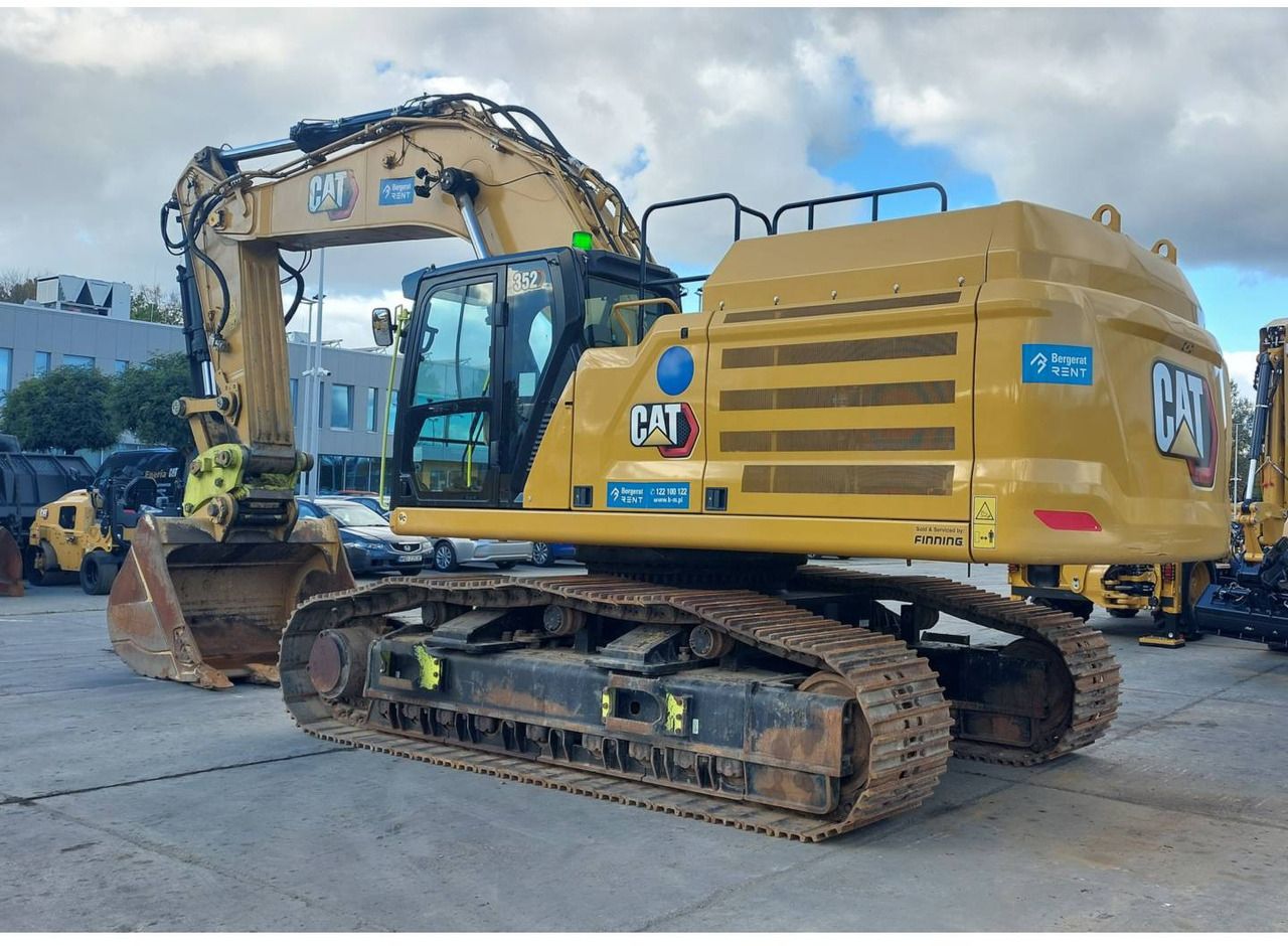 2021 Caterpillar 352 crawler excavator, side view