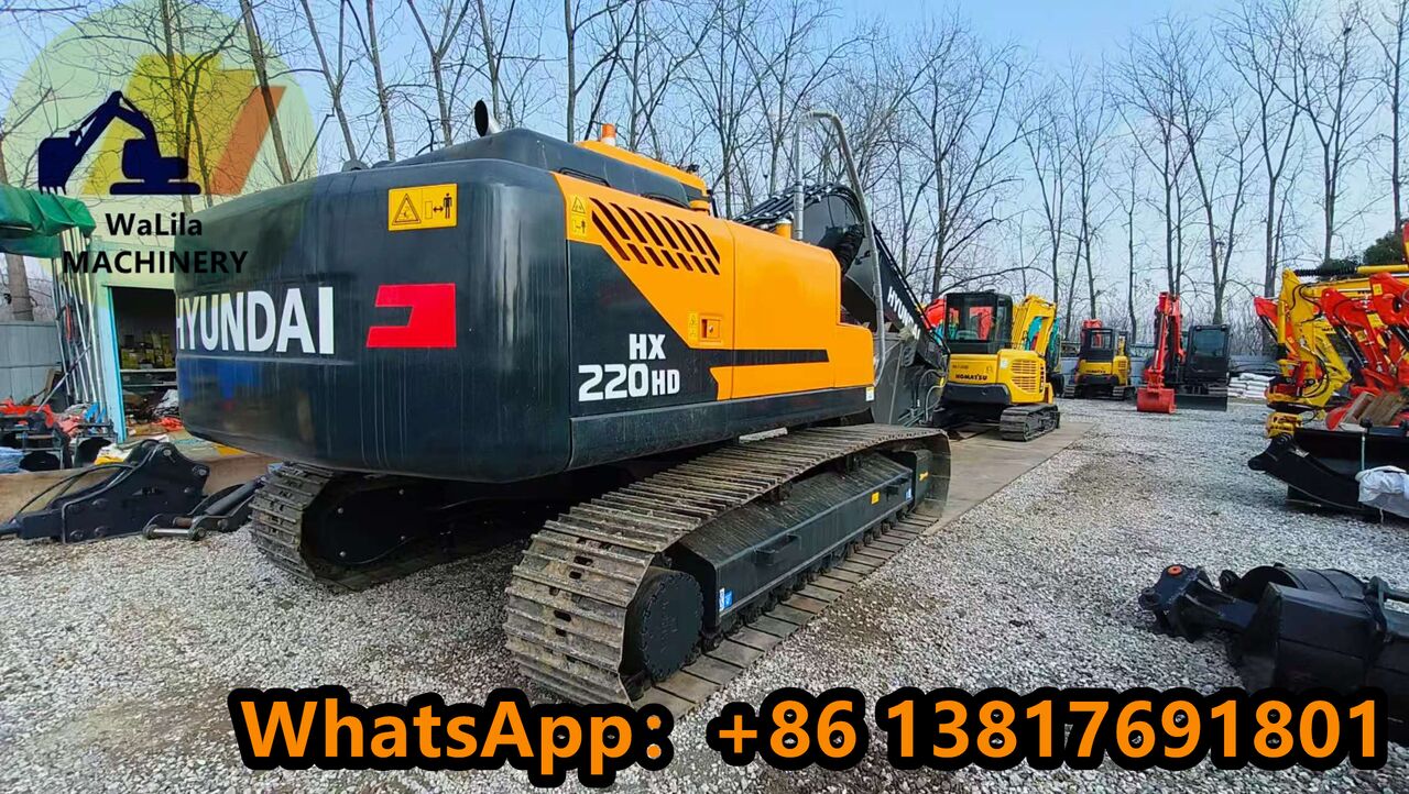 2024 Hyundai HX220HD crawler excavator rear three-quarter view 2024 Hyundai HX220HD crawler excavator rear three-quarter view