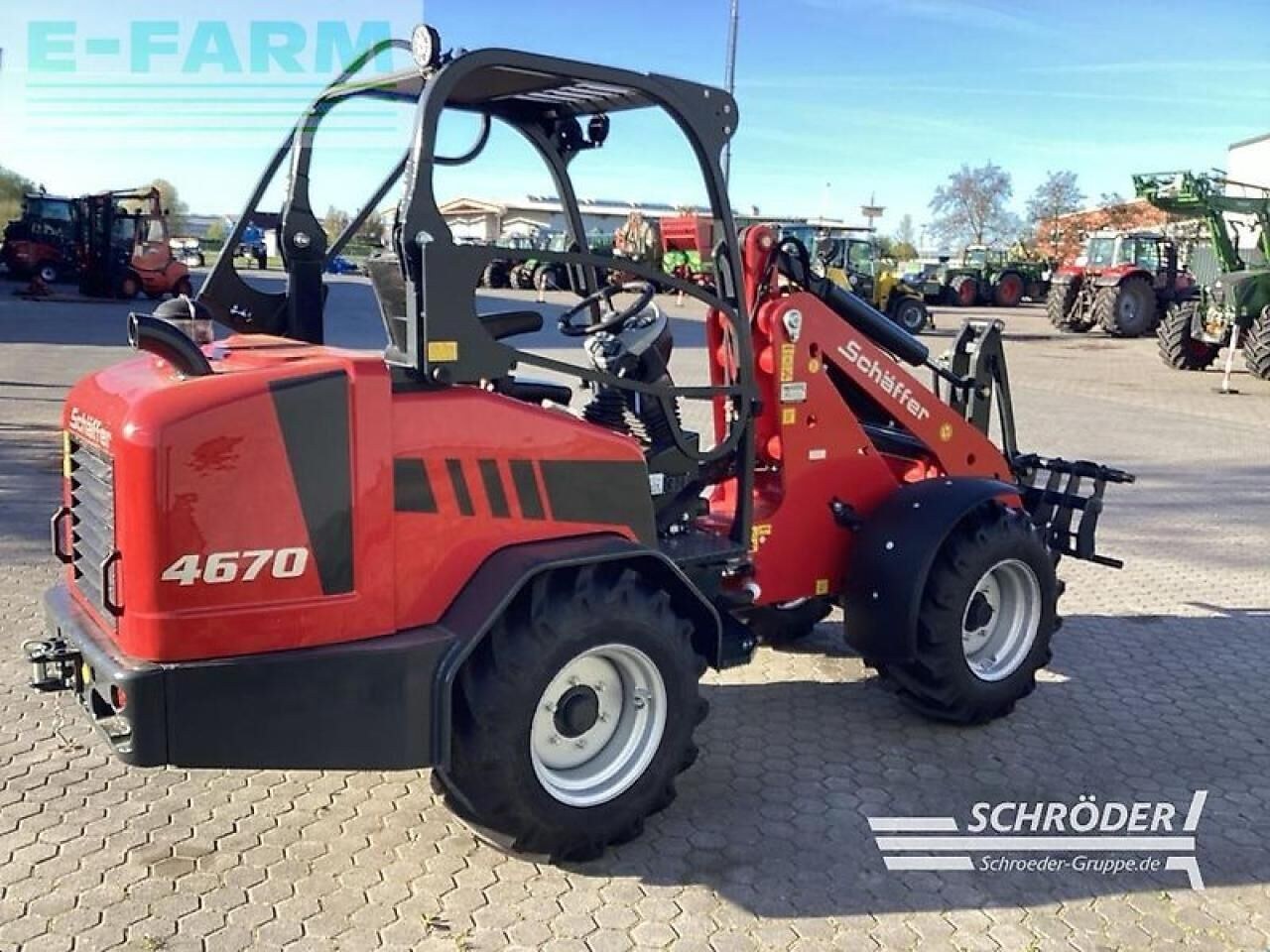 2025 Schäffer 4670 mini excavator, rear three-quarter view 2025 Schäffer 4670 mini excavator, rear three-quarter view