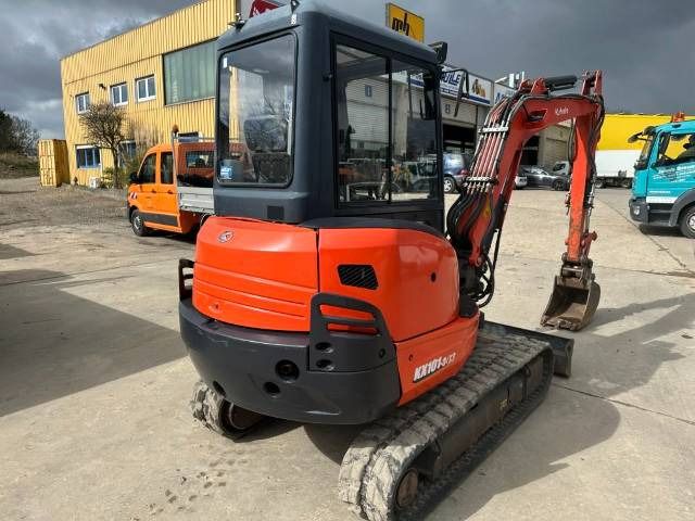 2015 Kubota KX101-3 ALPHA 3 mini excavator, rear three-quarter view