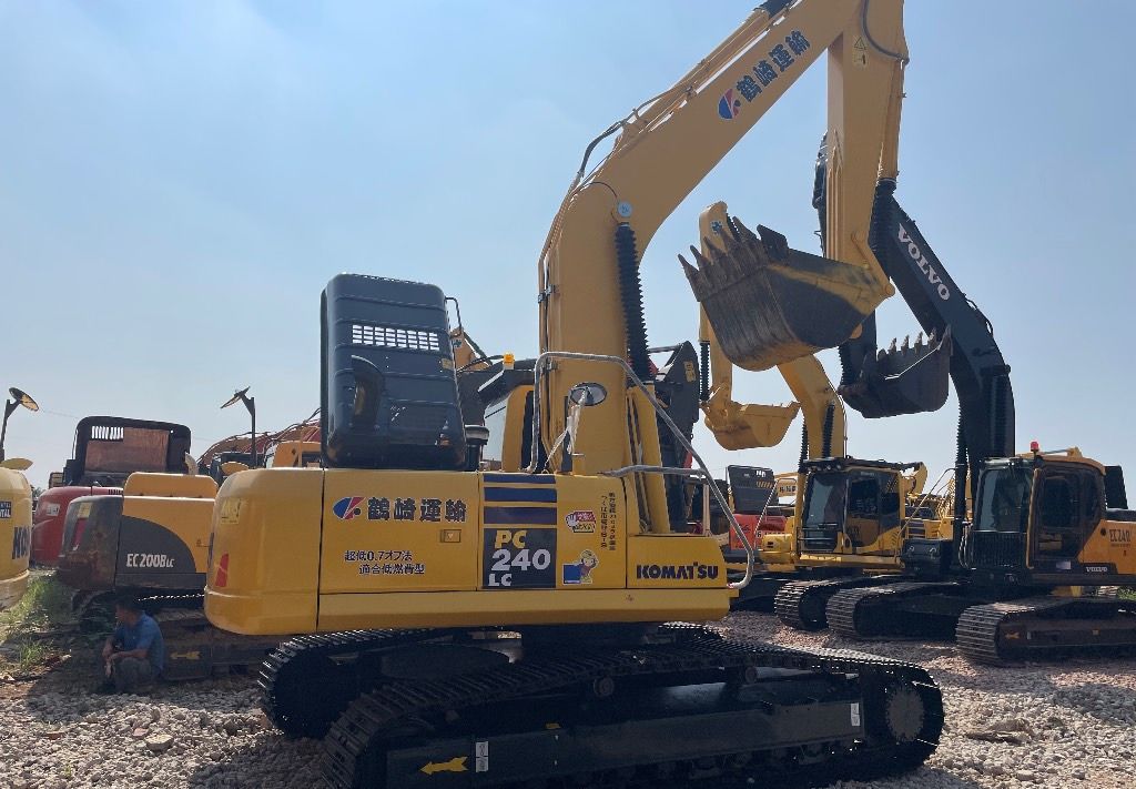 2022 Komatsu PC240LC crawler excavator, rear three-quarter view
