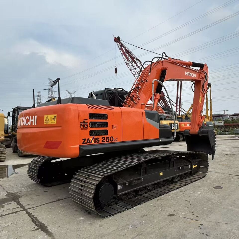 2023 Hitachi Zaxis 250LC crawler excavator, rear three-quarter view 2023 Hitachi Zaxis 250LC crawler excavator, rear three-quarter view