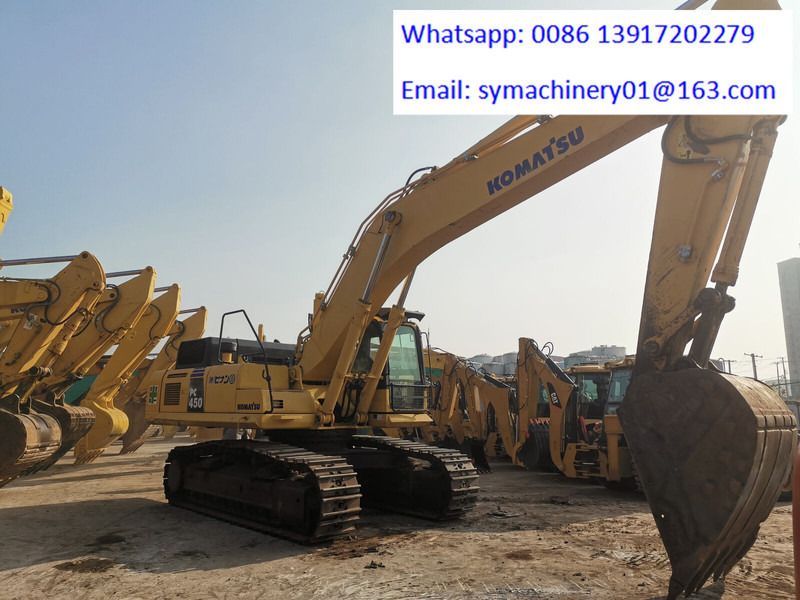 2020 Komatsu PC450 crawler excavator, side profile view 2020 Komatsu PC450 crawler excavator, side profile view