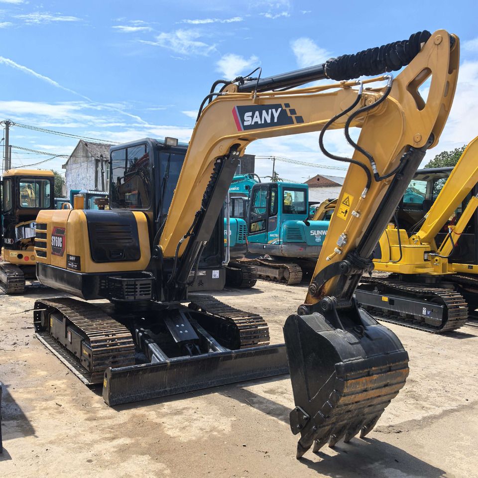2023 Sany SY60C mini excavator, front three-quarter view 2023 Sany SY60C mini excavator, front three-quarter view