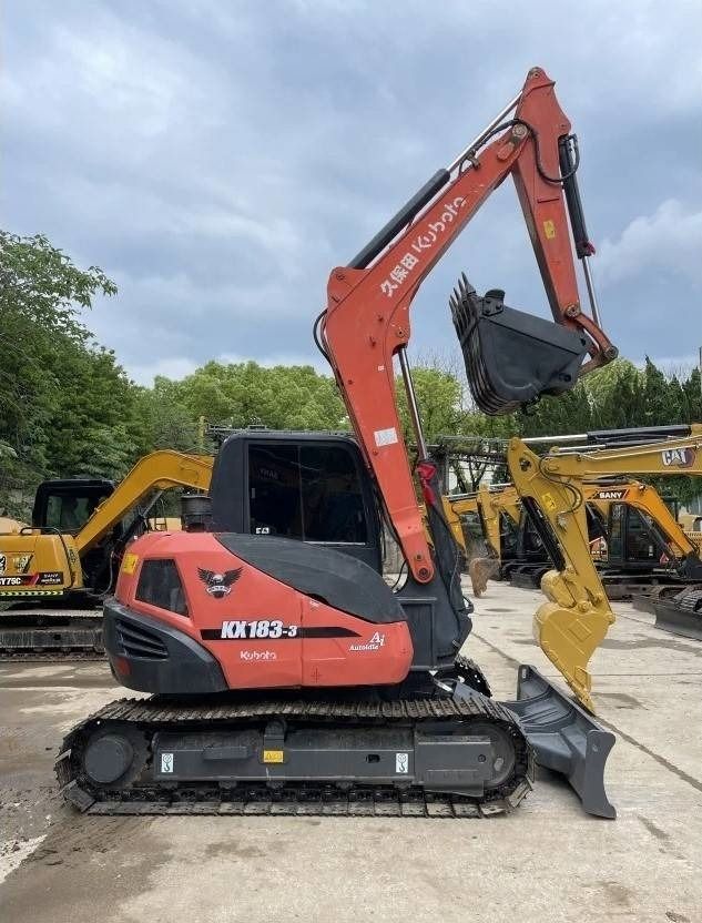 2023 Kubota KX183-3 mini excavator, side profile view
