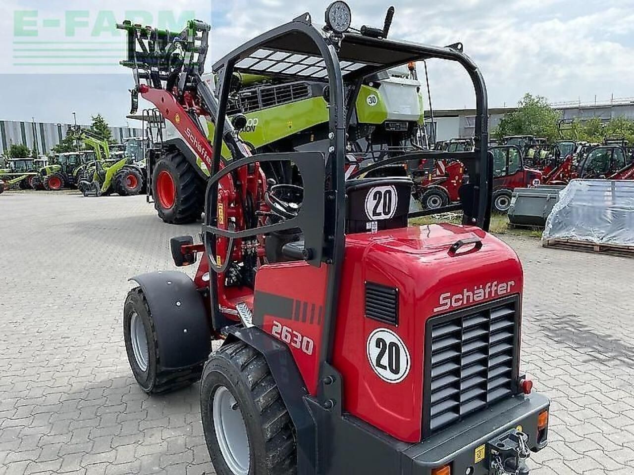 2023 Schäffer 2630 mini excavator, rear three-quarter view 2023 Schäffer 2630 mini excavator, rear three-quarter view