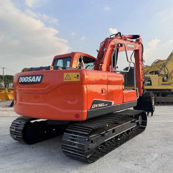 2024 Doosan DX140LC-9C crawler excavator rear three-quarter view