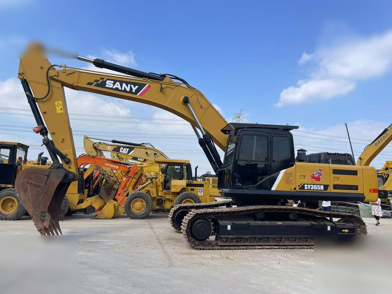 2018 Sany SY365H crawler excavator, side profile view