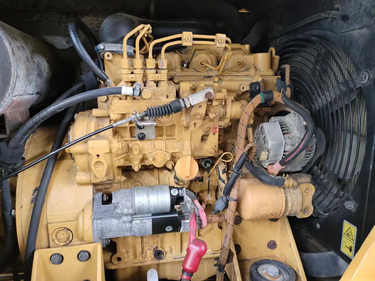 2022 Caterpillar 306E2 mini excavator engine bay view 2022 Caterpillar 306E2 mini excavator engine bay view