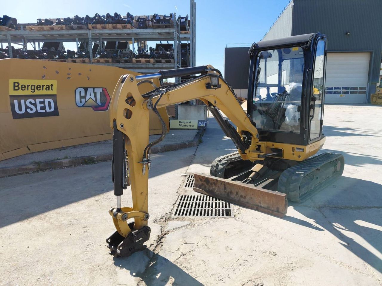 2021 Caterpillar 302.7DCR crawler excavator, front three-quarter view 2021 Caterpillar 302.7DCR crawler excavator, front three-quarter view
