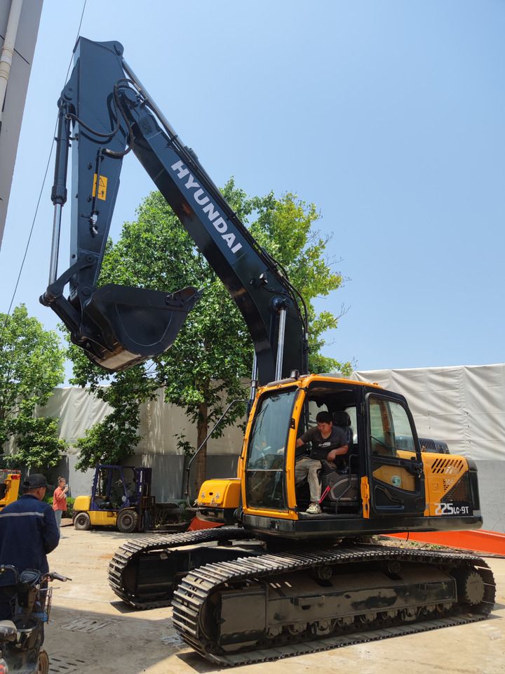 Hyundai 225LC-9T crawler excavator, side view Hyundai 225LC-9T crawler excavator, side view