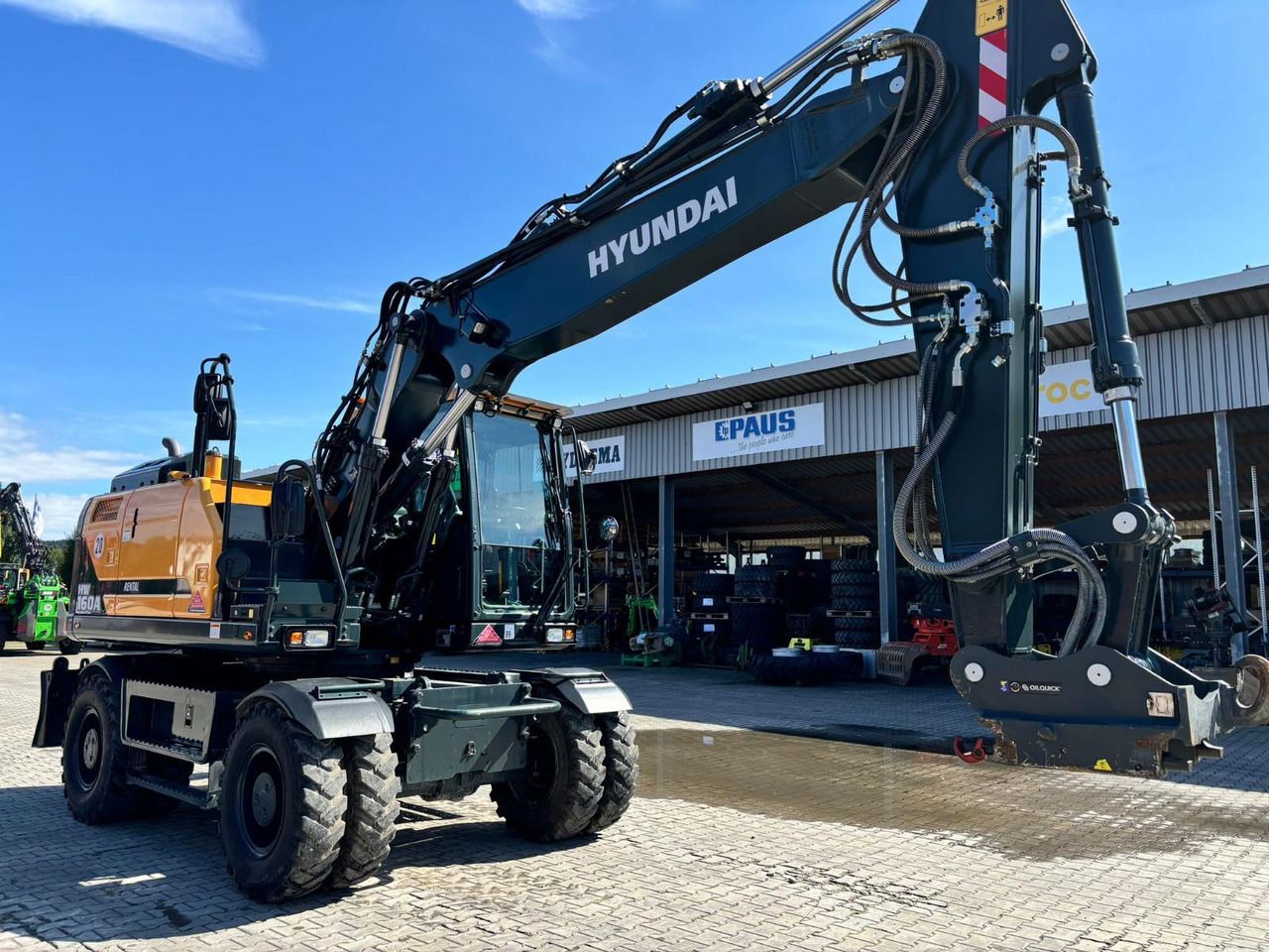 2023 Hyundai HW160A wheel excavator side view 2023 Hyundai HW160A wheel excavator side view