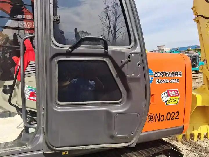 2021 Hitachi ZX70 crawler excavator cab door view