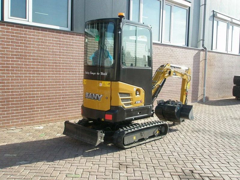 2022 Sany SY18C mini excavator, rear three-quarter view 2022 Sany SY18C mini excavator, rear three-quarter view