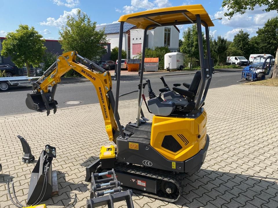 2026 Berger Kraus BK1000JS mini excavator, side view 2026 Berger Kraus BK1000JS mini excavator, side view
