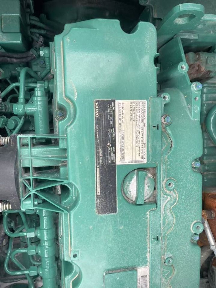 2023 Volvo EC350E engine identification plate 2023 Volvo EC350E engine identification plate