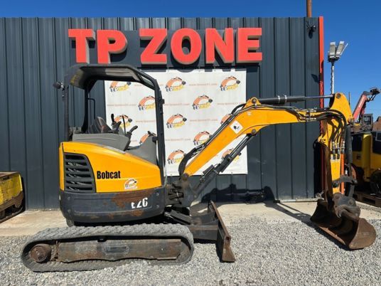 2018 Bobcat E26 mini excavator, side view 2018 Bobcat E26 mini excavator, side view