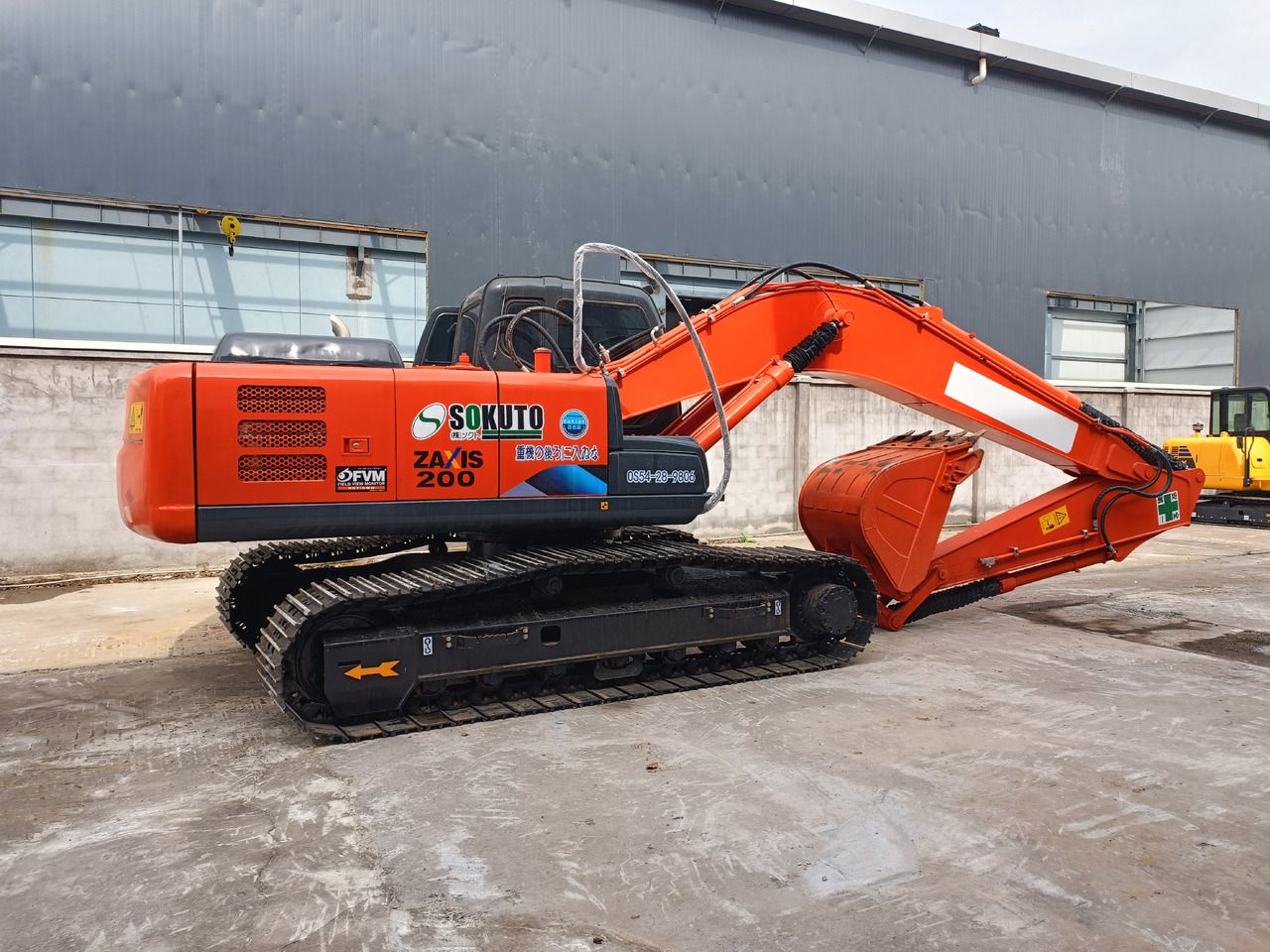 2020 Hitachi Zaxis 200 crawler excavator, side view 2020 Hitachi Zaxis 200 crawler excavator, side view