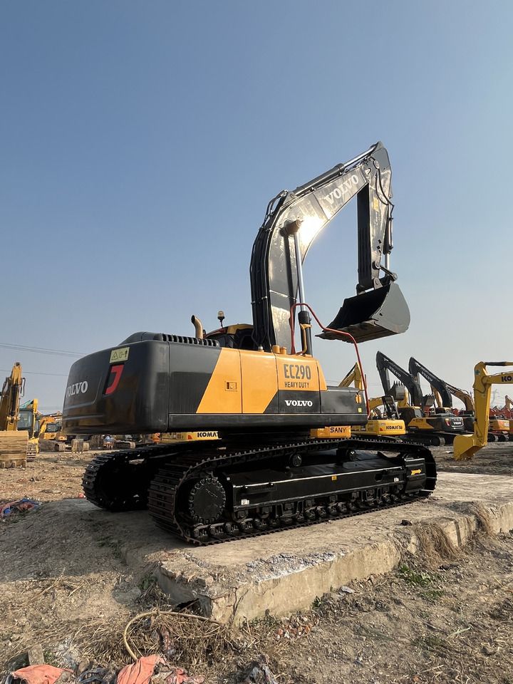2023 Volvo EC290 crawler excavator, rear three-quarter view
