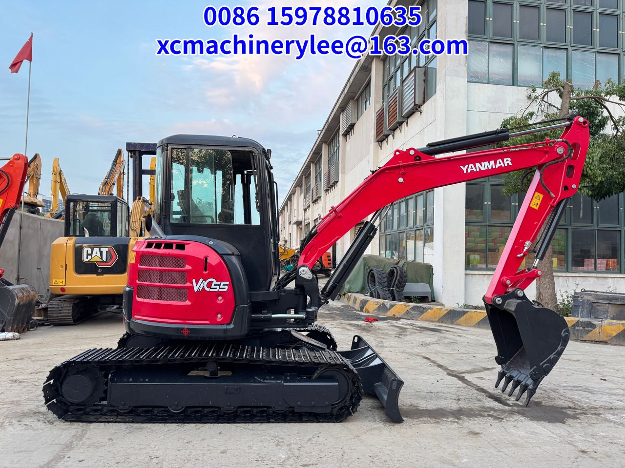 2024 Yanmar ViO55 mini excavator side view 2024 Yanmar ViO55 mini excavator side view