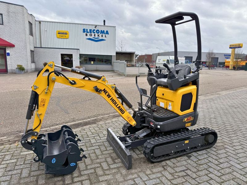 2025 New Holland E12D mini excavator, side view