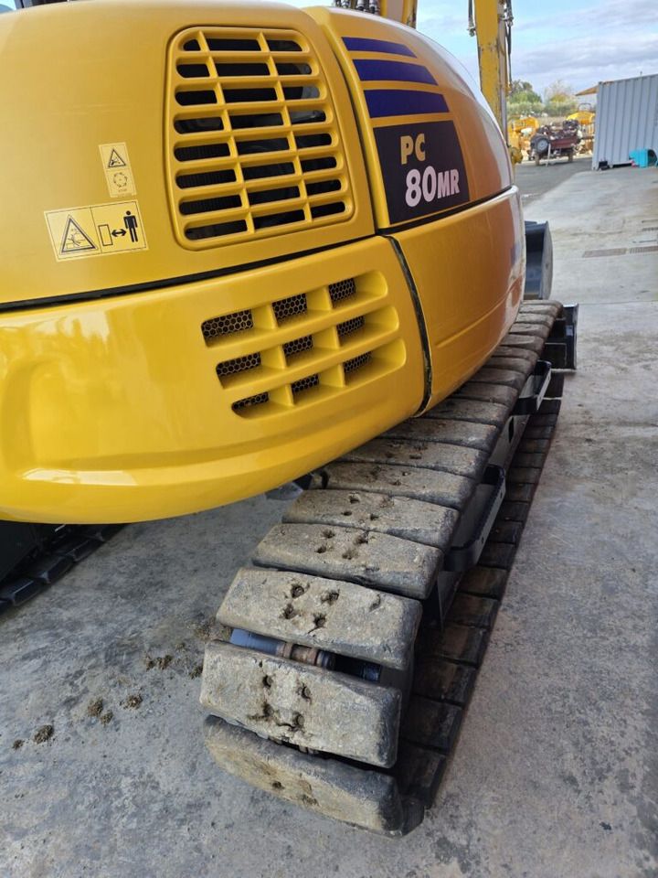 2021 Komatsu PC80MR-5 mini excavator rear quarter view