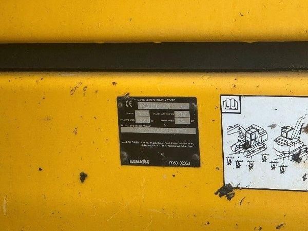 2017 Komatsu PC210LC-11 identification plate 2017 Komatsu PC210LC-11 identification plate