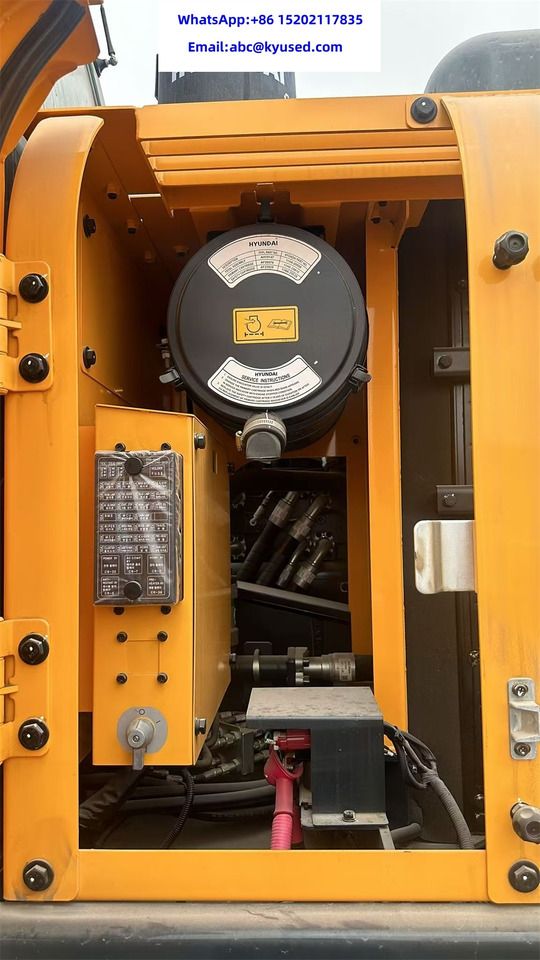 2023 Hyundai HX220S crawler excavator engine compartment view