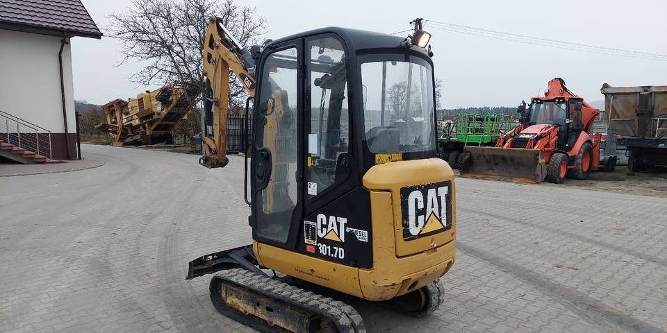 2016 Caterpillar 301.7D crawler excavator, rear three-quarter view 2016 Caterpillar 301.7D crawler excavator, rear three-quarter view