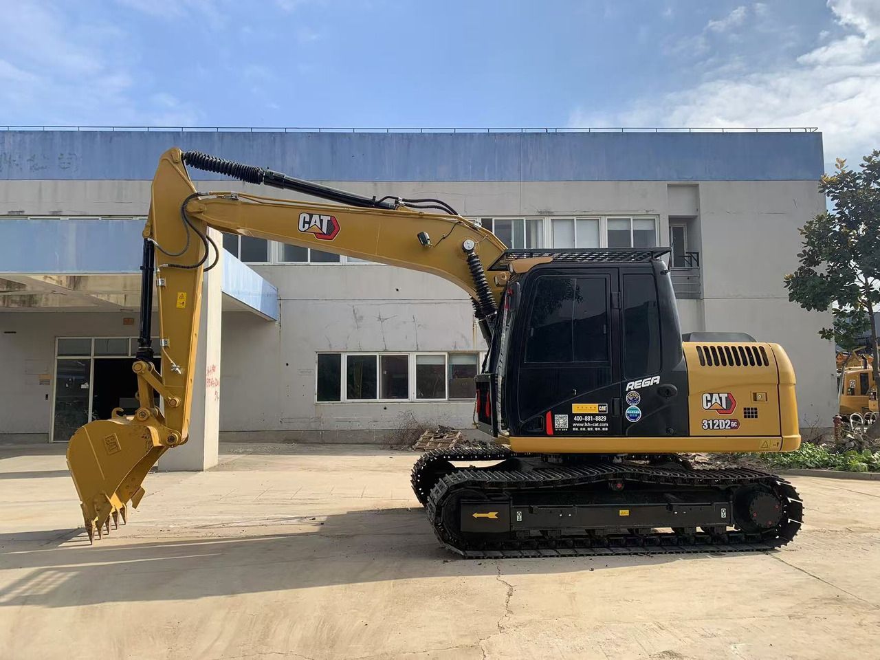 2023 Caterpillar 312D2GC crawler excavator, side profile view 2023 Caterpillar 312D2GC crawler excavator, side profile view
