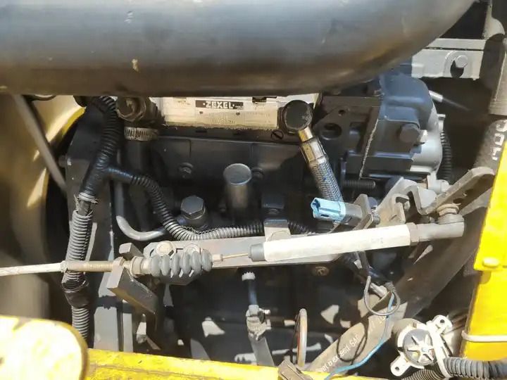 Komatsu PC56-7 Crawler Excavator engine bay detail Komatsu PC56-7 Crawler Excavator engine bay detail