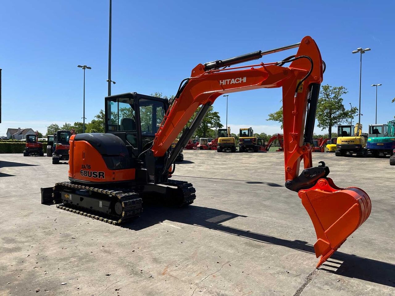 2016 Hitachi Zaxis 68USR mini excavator, side view 2016 Hitachi Zaxis 68USR mini excavator, side view