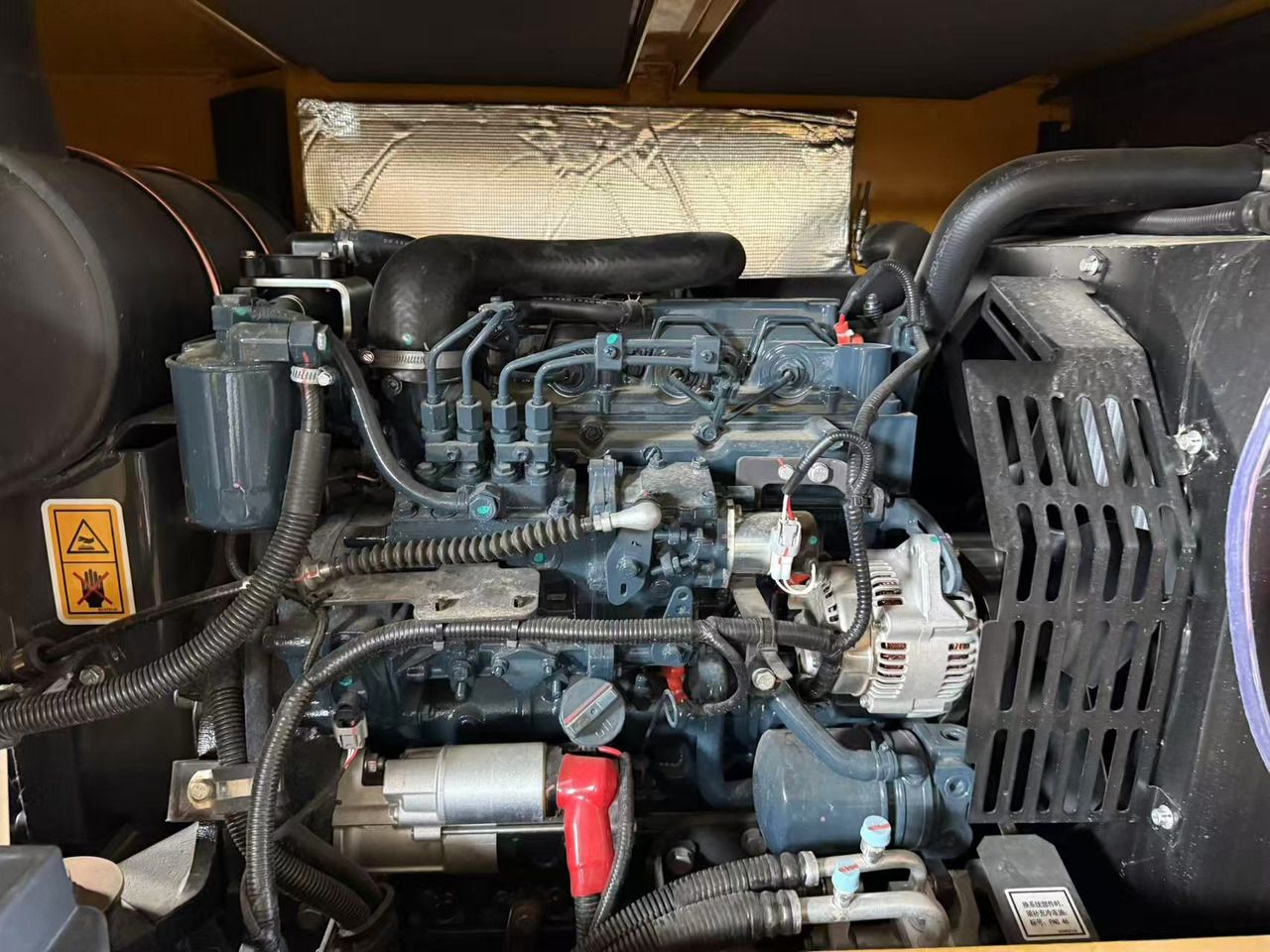 2025 XCMG XE75GA mini excavator engine compartment view