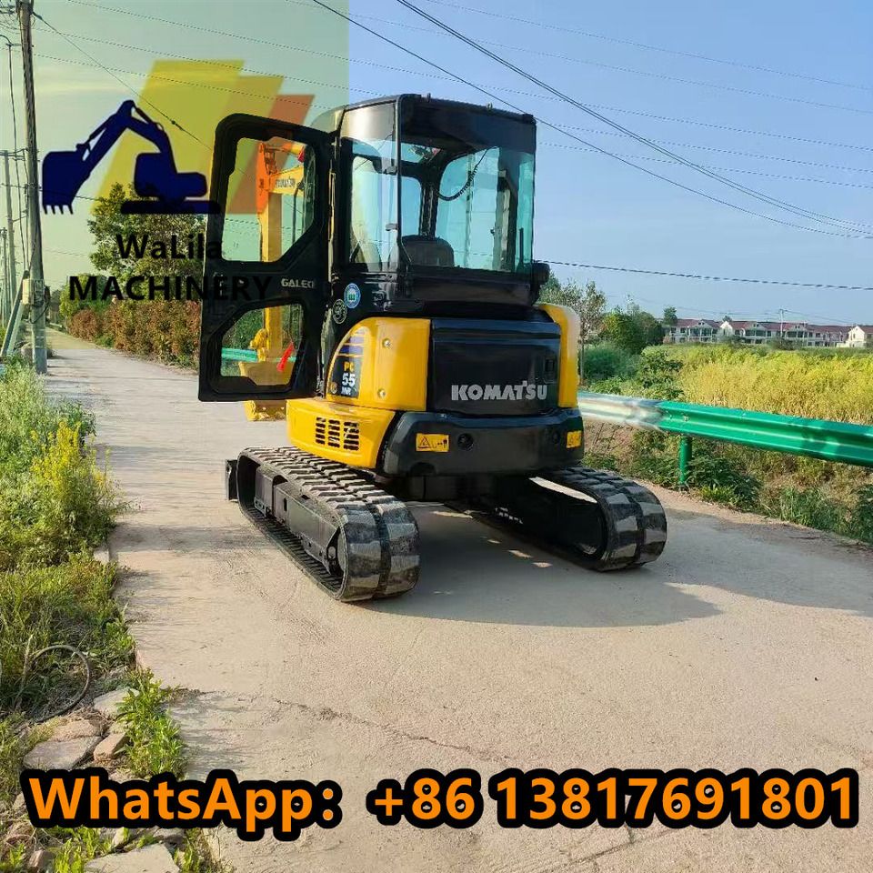 2023 Komatsu PC55 mini excavator front view 2023 Komatsu PC55 mini excavator front view