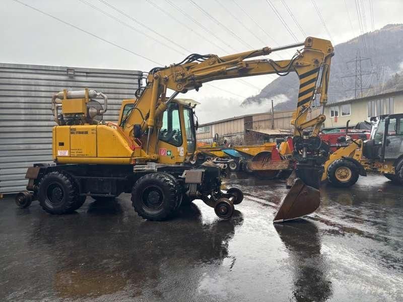 2001 Atlas 1404KZW wheel excavator side view