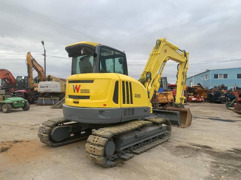 2021 Wacker Neuson EZ80 mini excavator, rear three-quarter view 2021 Wacker Neuson EZ80 mini excavator, rear three-quarter view