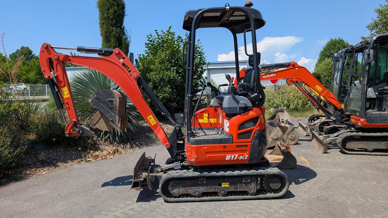 2022 Kubota U17-3α mini excavator side view