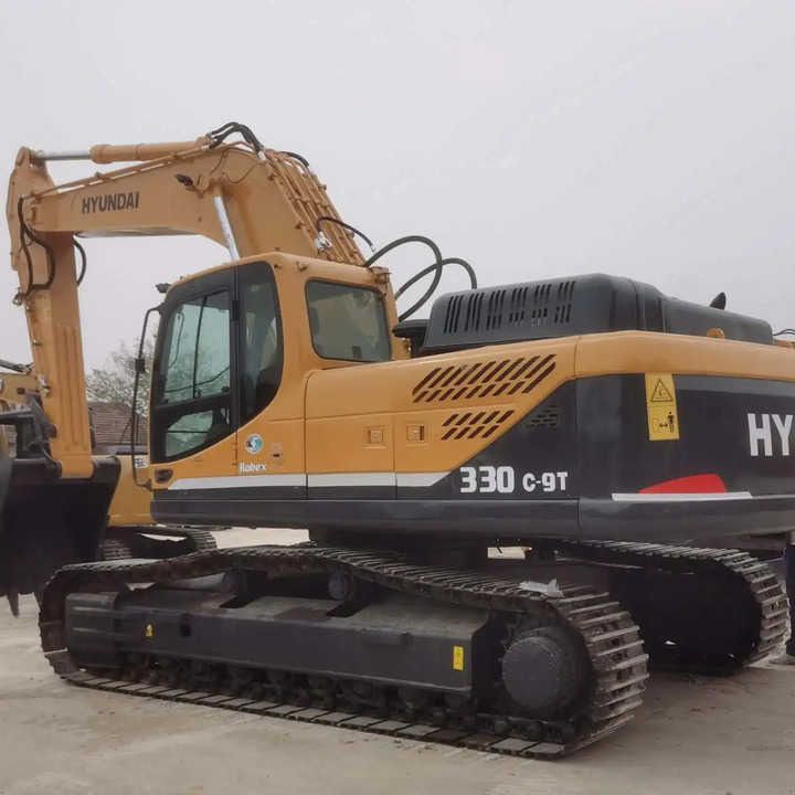 2018 Hyundai 330C-9T crawler excavator, rear three-quarter view 2018 Hyundai 330C-9T crawler excavator, rear three-quarter view