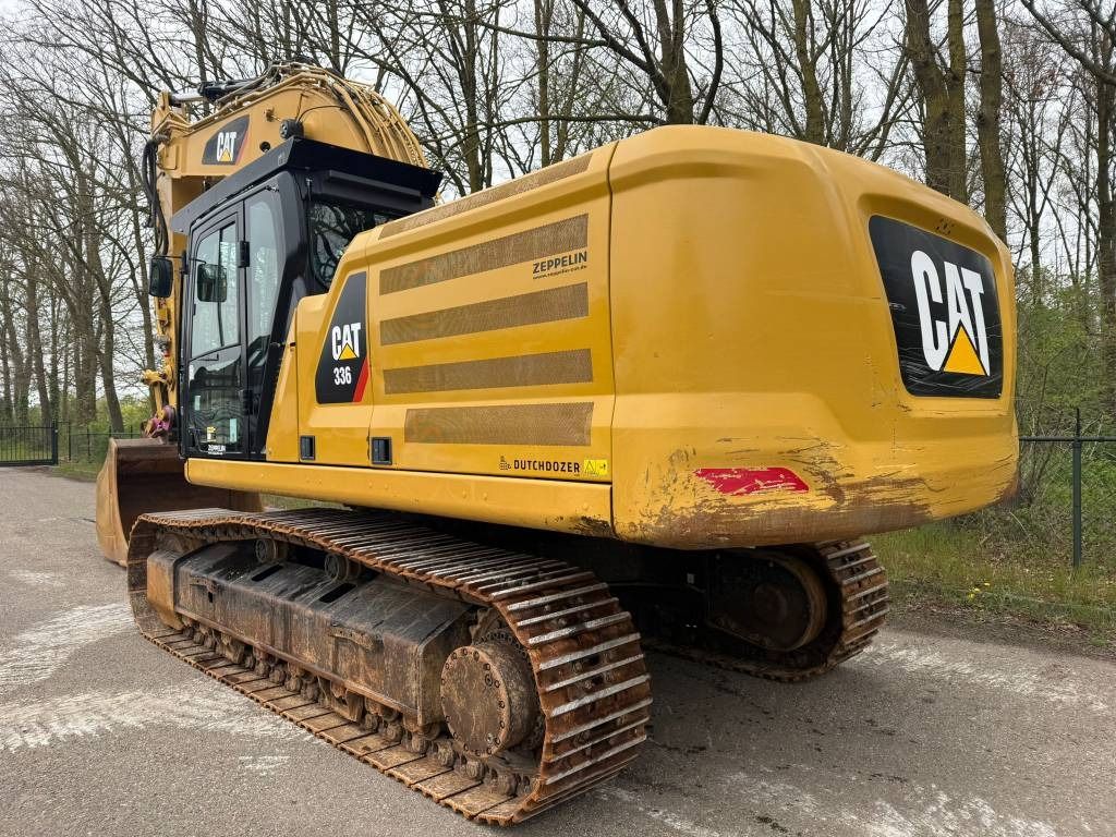 2019 Caterpillar 336 crawler excavator, rear three-quarter view 2019 Caterpillar 336 crawler excavator, rear three-quarter view